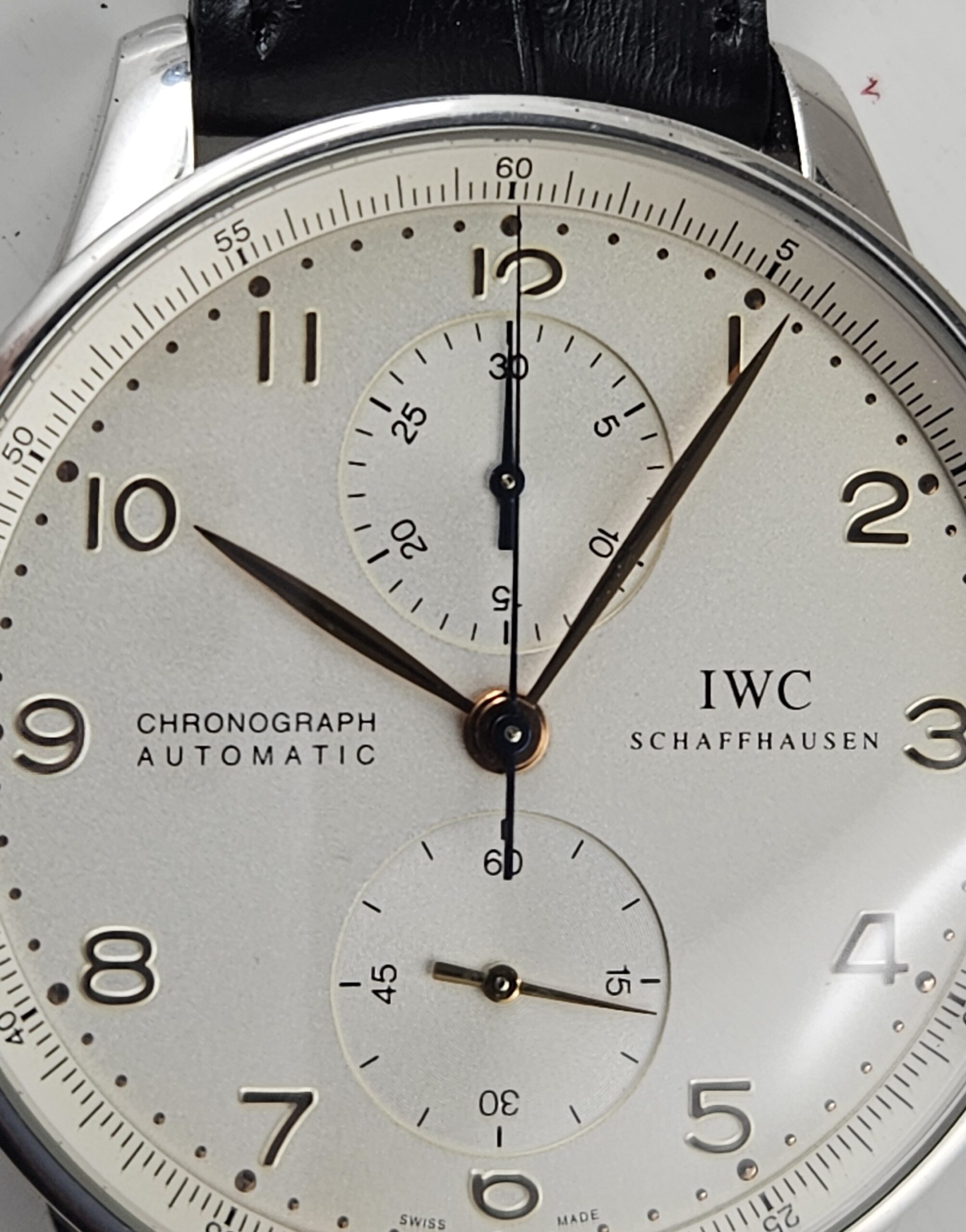 WC Portuguese Chronograph 41mm Rif. IW371401 – Quadrante Bianco (Full Set 2001 – Cinturino Nuovo) - immagine 16