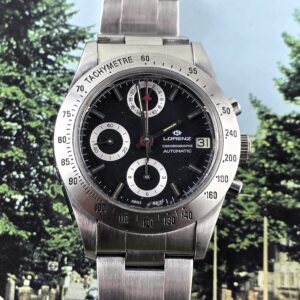 Lorenz Chronograph Lemania 5100 (Rif. 13228AB) – Acciaio (Con Scatola)