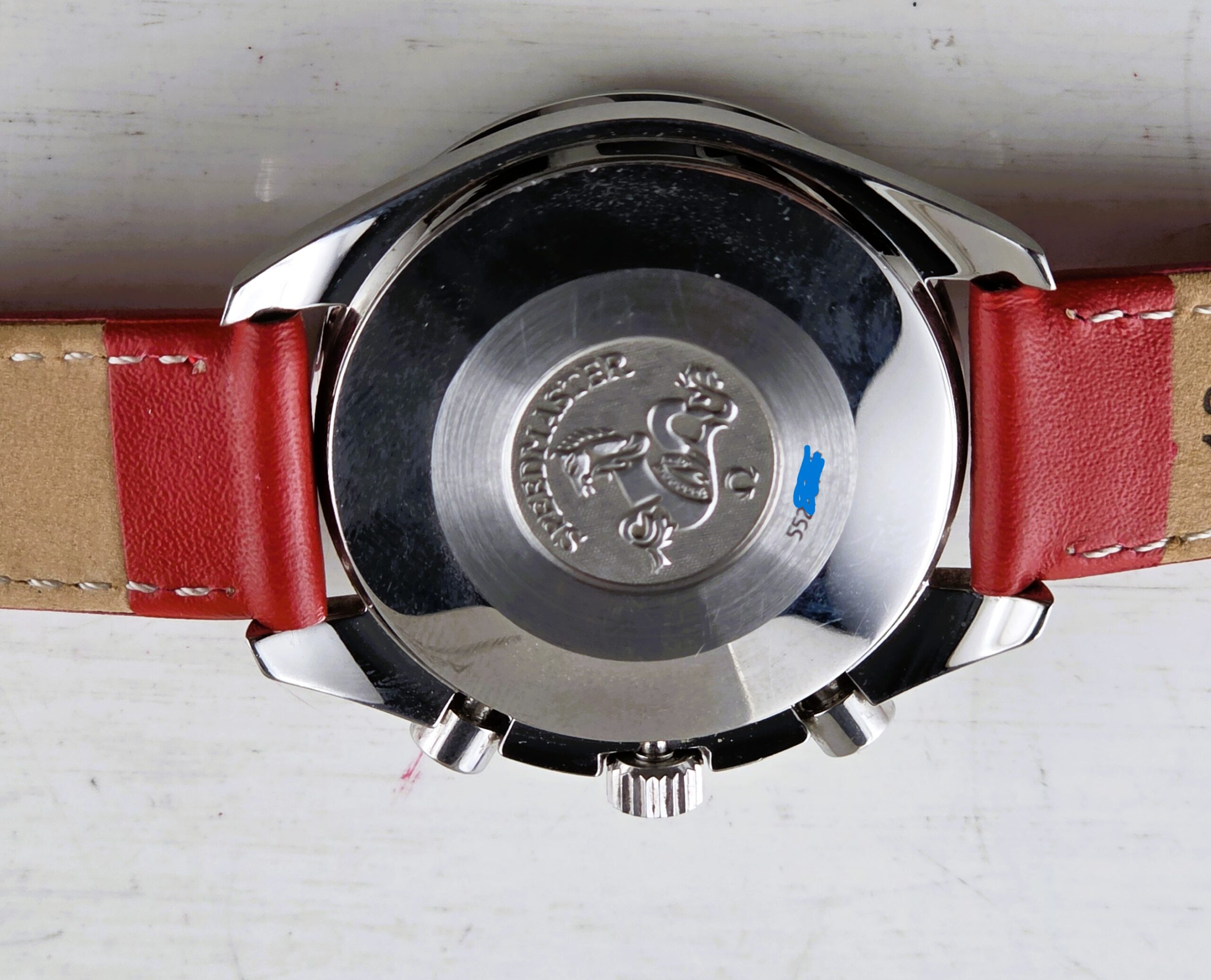 Omega Speedmaster Reduced Michael Schumacher 1ª Serie Rif. 3810.61.41 – Quadrante Rosso (Full Set 1996) - immagine 11