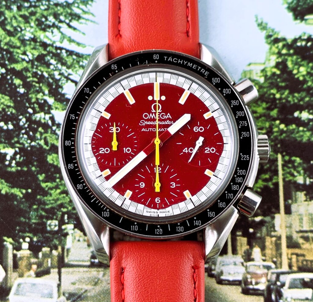 Omega Speedmaster Reduced Michael Schumacher 1ª Serie Rif. 3810.61.41 – Quadrante Rosso (Full Set 1996)