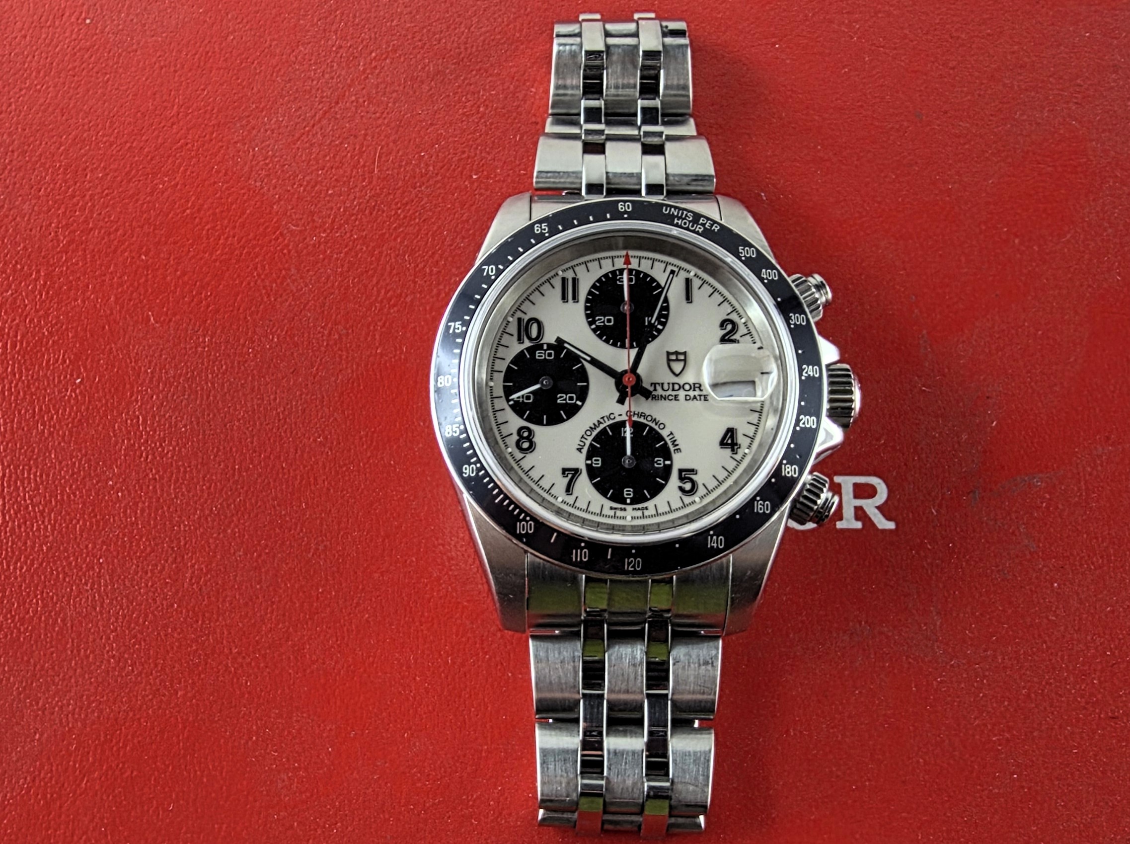 Tudor Prince Date Chrono 40mm Rif. 79260 – Quadrante Panda Bianco Porcellana & Nero (Solo Orologio – Anno 2001) - immagine 12
