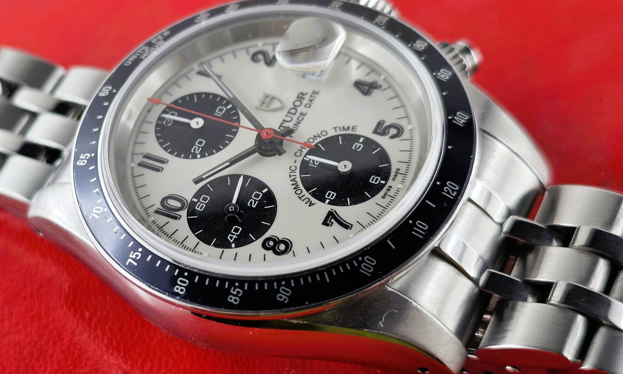 Tudor Prince Date Chrono 40mm Rif. 79260 – Quadrante Panda Bianco Porcellana & Nero (Solo Orologio – Anno 2001) - immagine 3