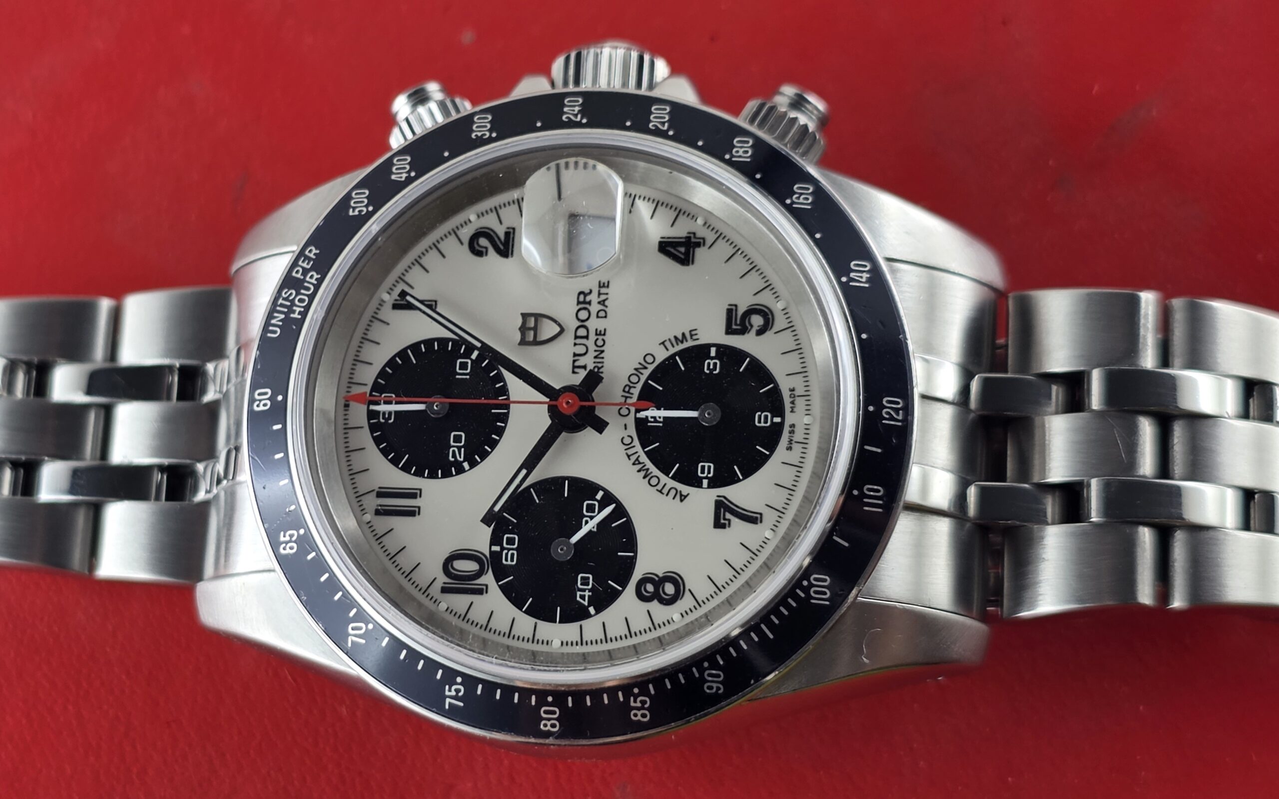 Tudor Prince Date Chrono 40mm Rif. 79260 – Quadrante Panda Bianco Porcellana & Nero (Solo Orologio – Anno 2001) - immagine 8