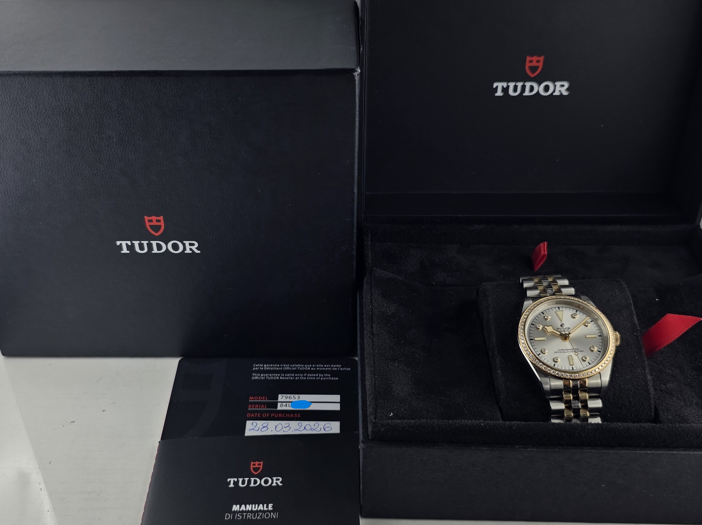 Tudor Black Bay 36 S&G Rif. M79653-0006 – Lunetta e Quadrante con Diamanti (Full Set - Marzo 2026) - immagine 15