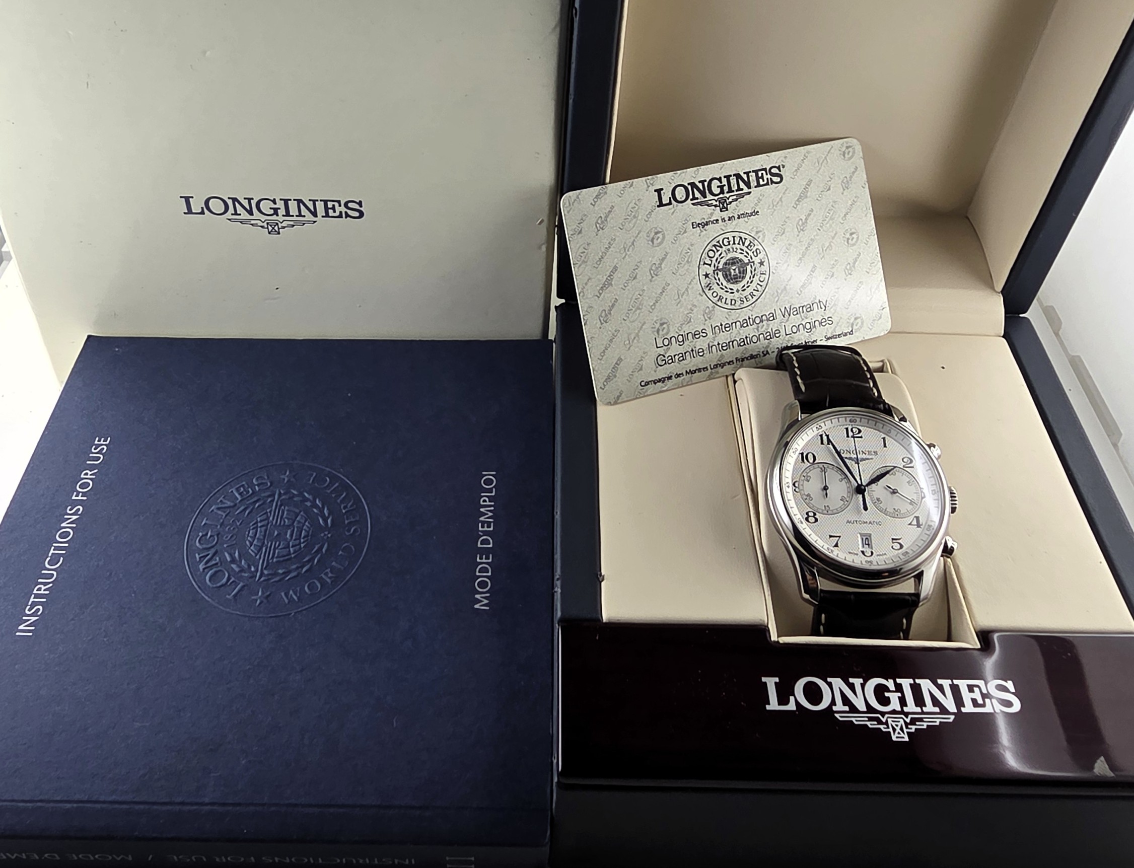 Longines Master Collection Chronograph 40mm – Rif. L2.629.4.78.3 (Full Set) - immagine 2