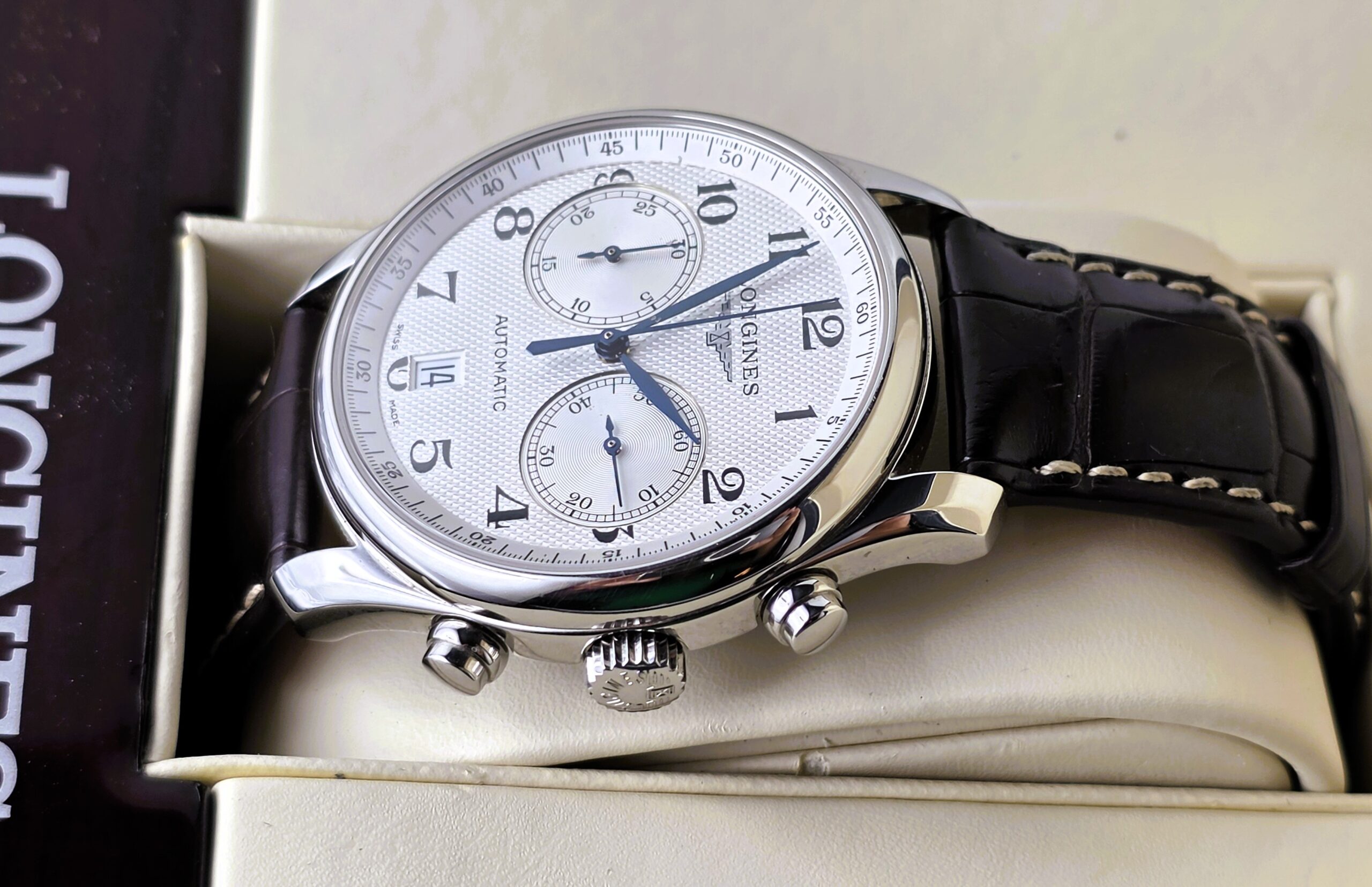 Longines Master Collection Chronograph 40mm – Rif. L2.629.4.78.3 (Full Set) - immagine 5