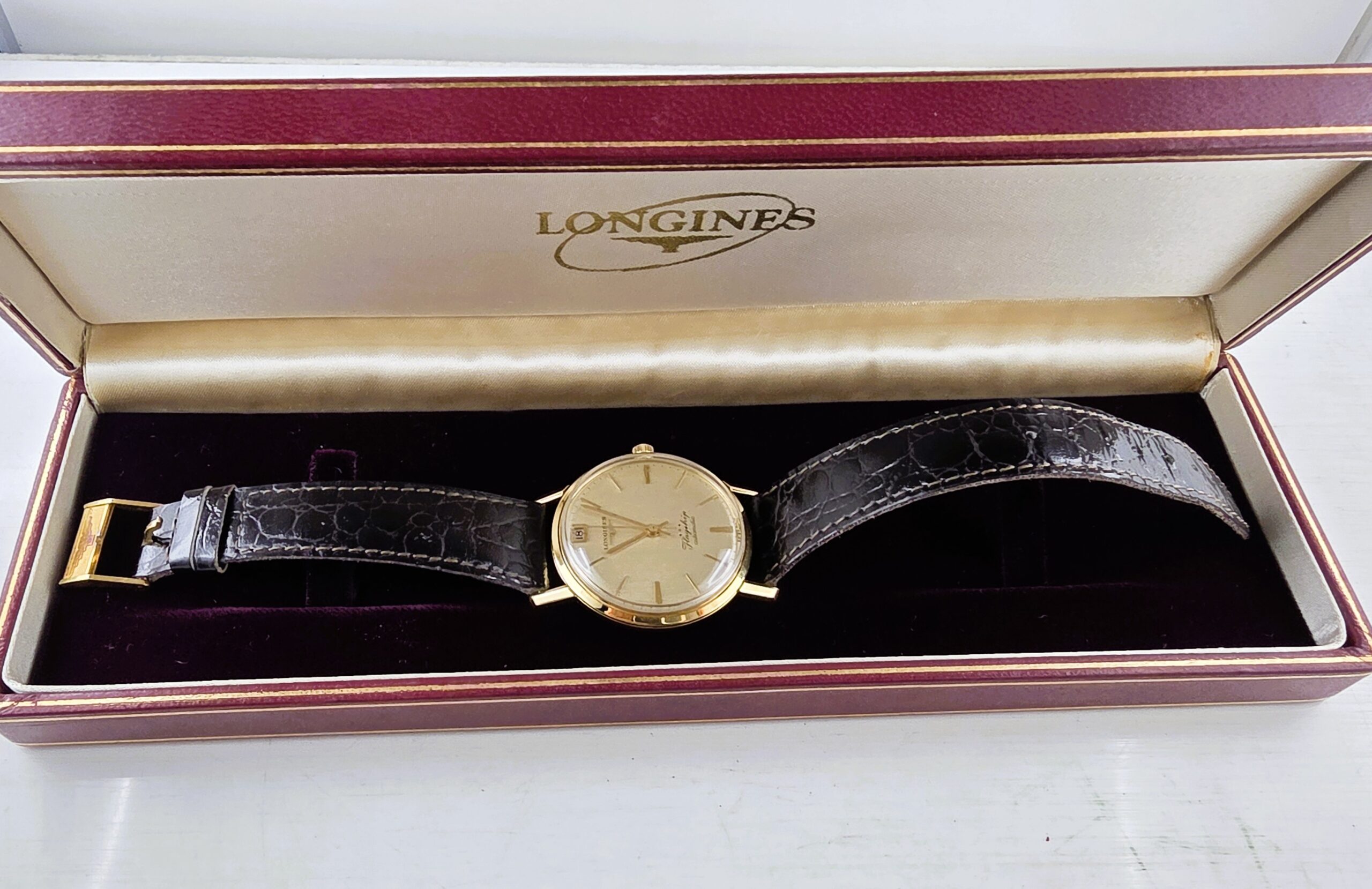 Longines Flagship Automatic 35mm Oro Giallo 18k – Rif. 3407 Raro (Anno 1964) - immagine 5
