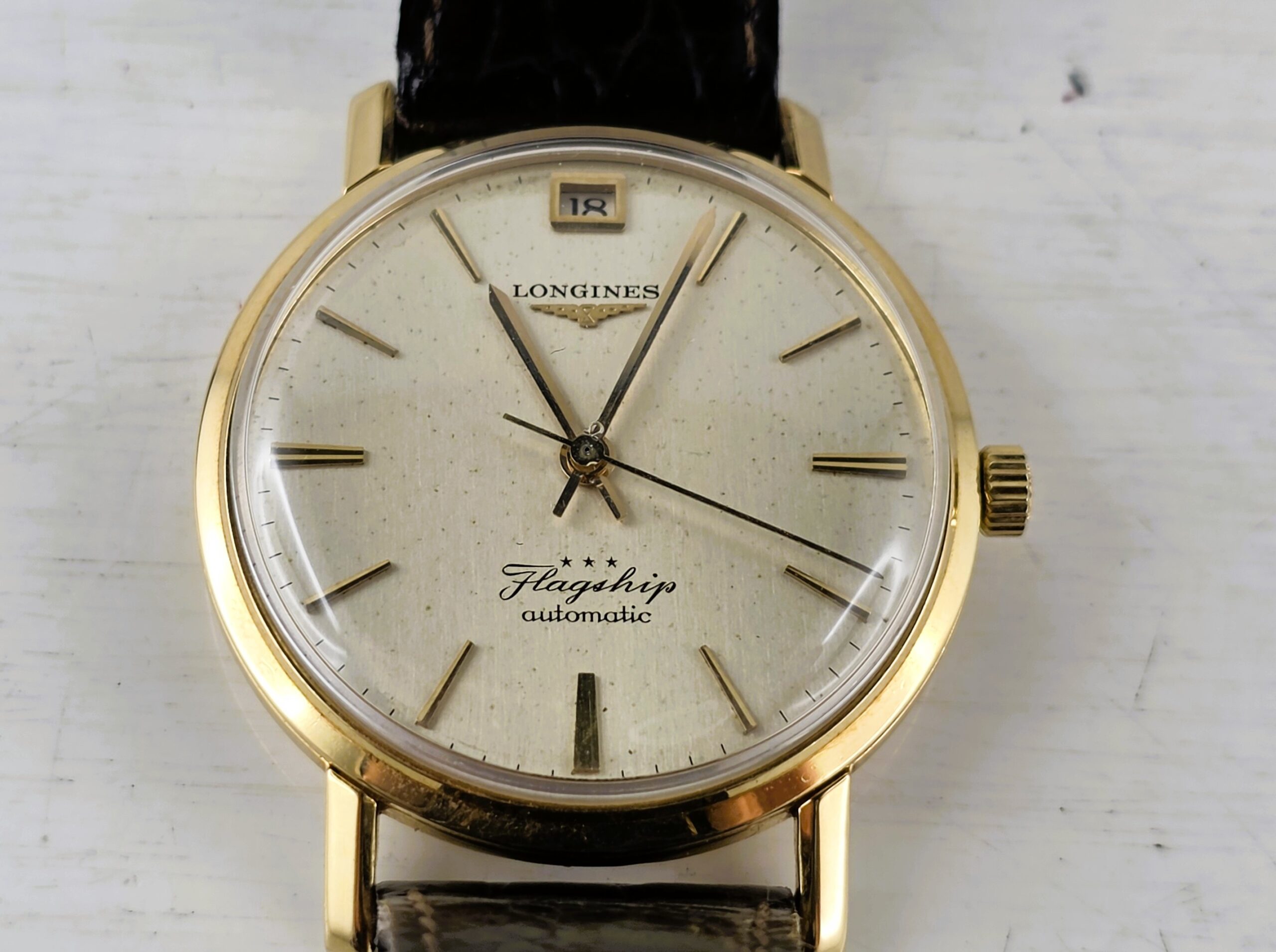 Longines Flagship Automatic 35mm Oro Giallo 18k – Rif. 3407 Raro (Anno 1964) - immagine 6