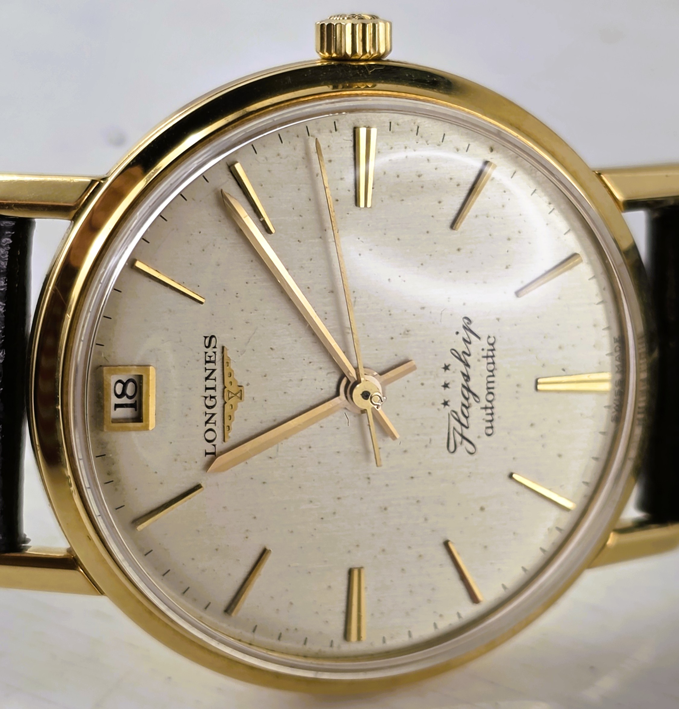 Longines Flagship Automatic 35mm Oro Giallo 18k – Rif. 3407 Raro (Anno 1964) - immagine 15