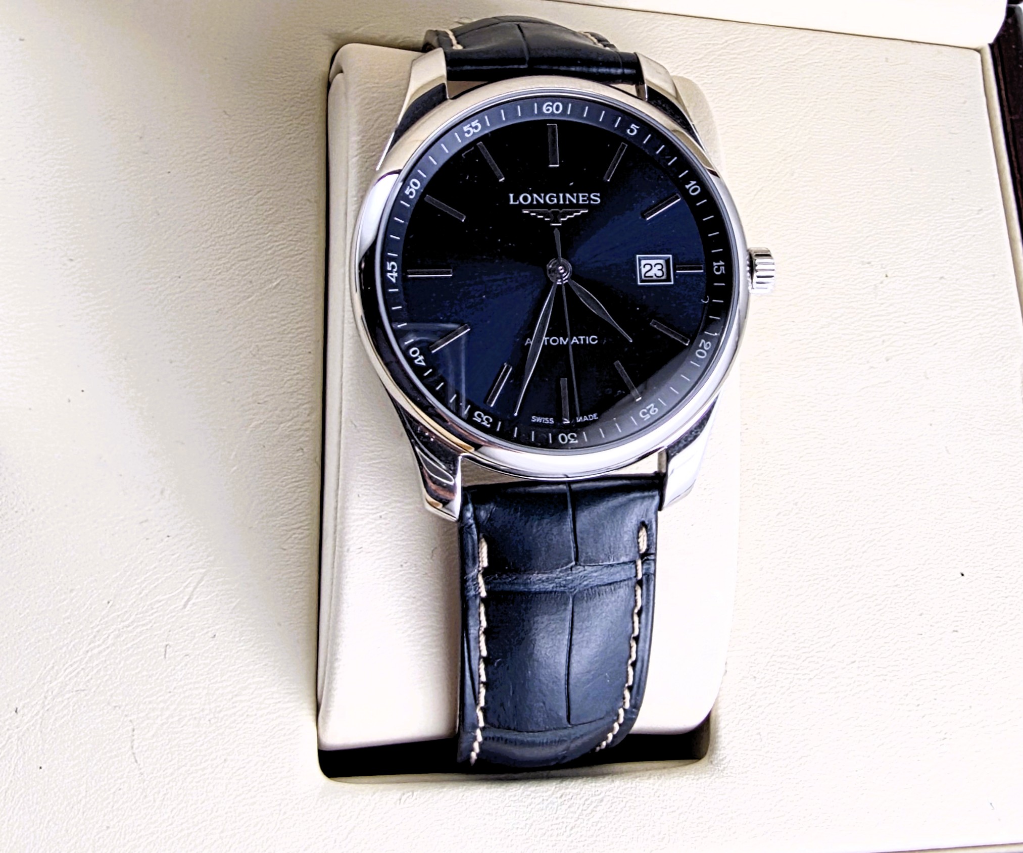 Longines Master Collection 42mm Blu – Rif. L2.893.4.92.0 (Mai Usato - Full Set 2024) - immagine 3