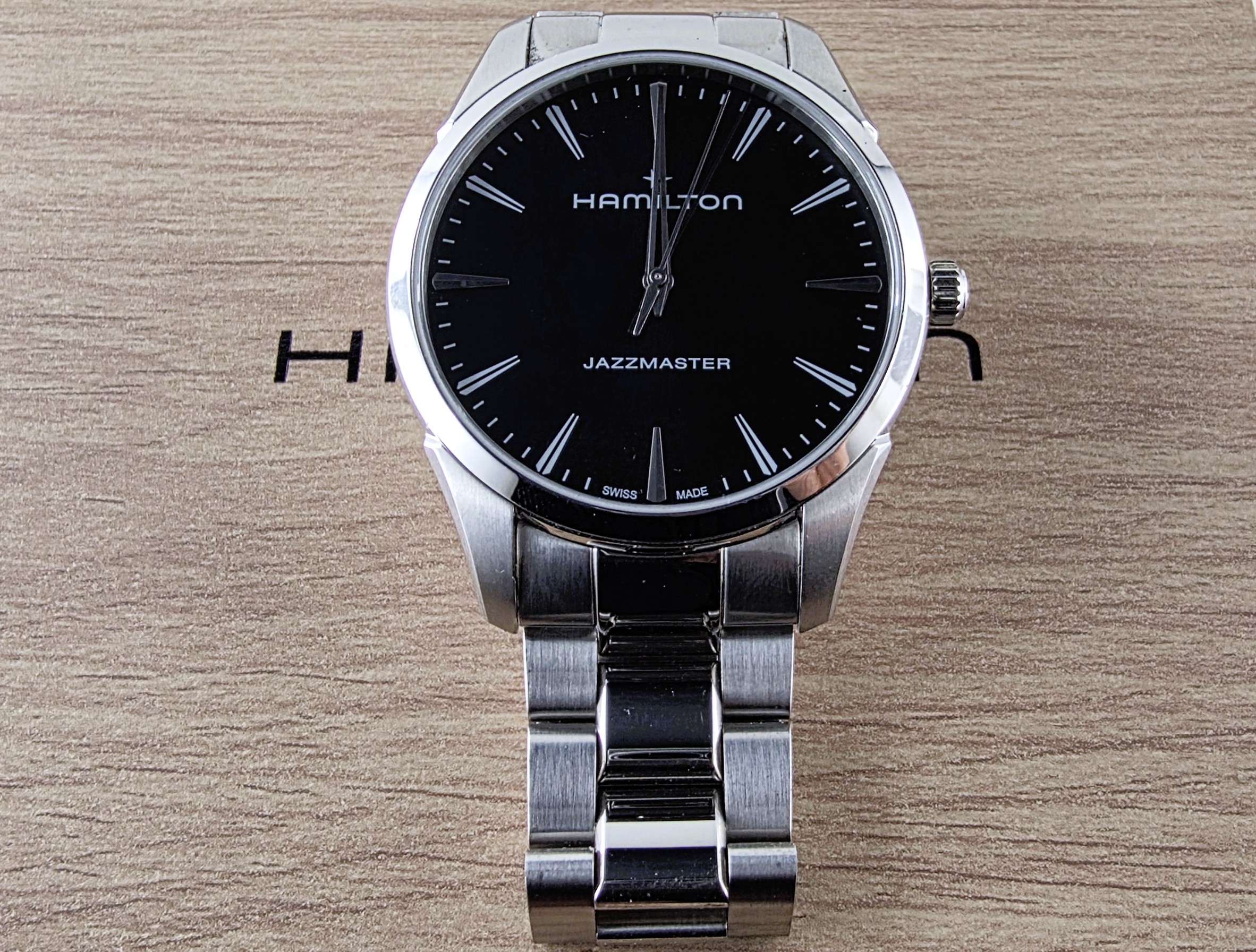 Hamilton Jazzmaster Quartz 40mm Black Dial – Acciaio (Full Set - Rif. H32461131) - immagine 6