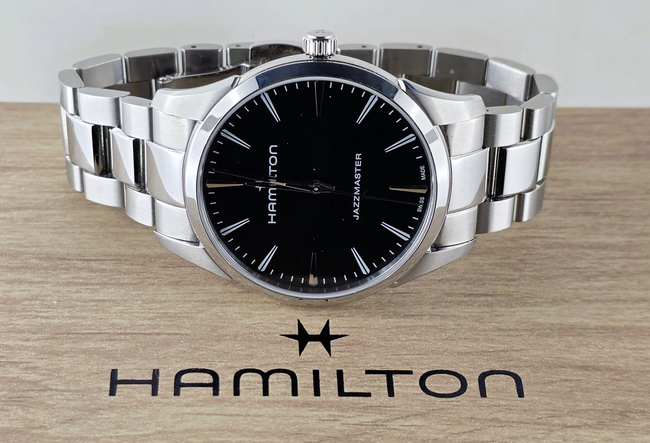 Hamilton Jazzmaster Quartz 40mm Black Dial – Acciaio (Full Set - Rif. H32461131) - immagine 11