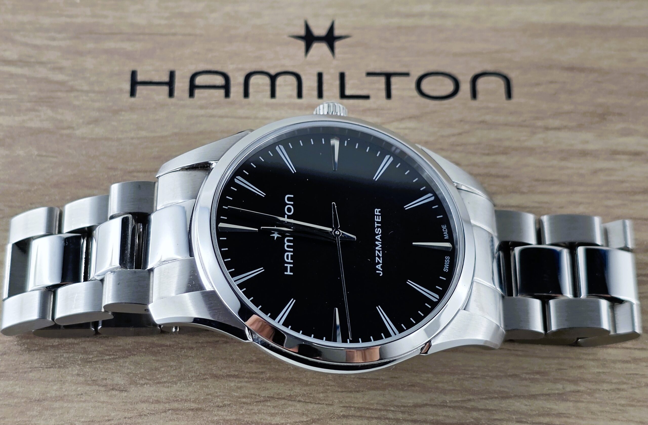 Hamilton Jazzmaster Quartz 40mm Black Dial – Acciaio (Full Set - Rif. H32461131) - immagine 12