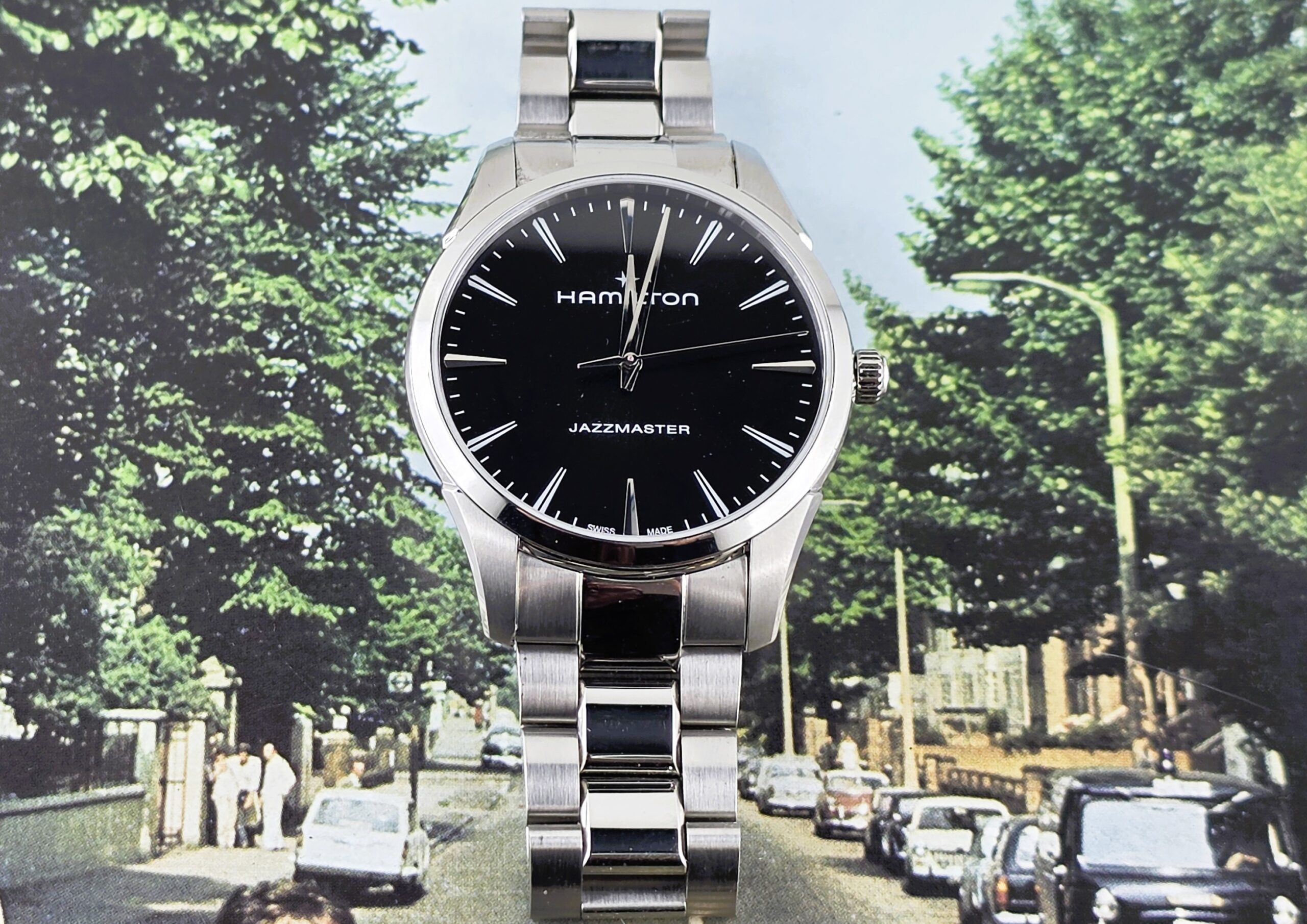 Hamilton Jazzmaster Quartz 40mm Black Dial – Acciaio (Full Set - Rif. H32461131) - immagine 13