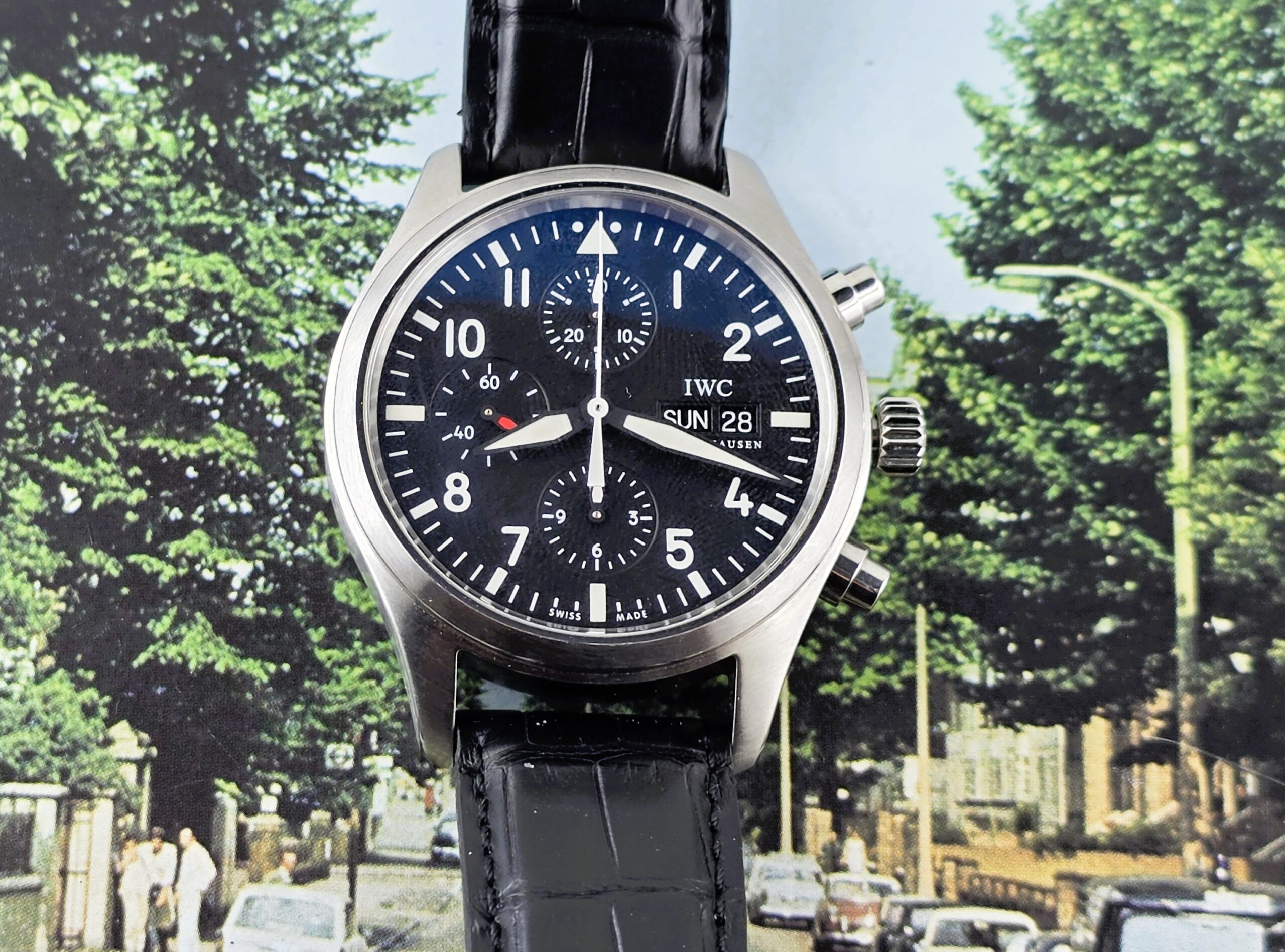 IWC Pilot's Watch Chronograph 42mm Classic – Acciaio (Full Set - Rif. IW3717-01) - immagine 12